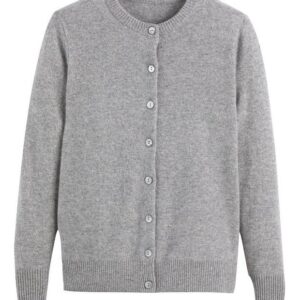 Ladies Round Neck Cardigan