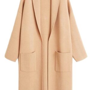 Long Knitted Blazer Coat